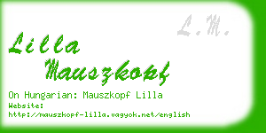 lilla mauszkopf business card